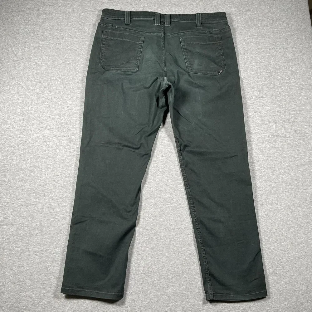 5.11 Tactical Chino Pants Mens 36x29 Green Cotton Polyester Stretch Workwear